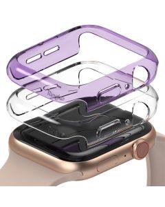 Ringke Slim 2-Pack Case - Θήκες Clear / Purple (Apple Watch 40mm)