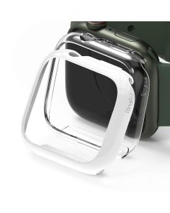 Ringke Slim 2-Pack Case - Θήκες Clear / White (Apple Watch 7 / 8 / 9 41mm)
