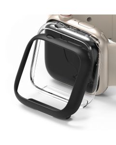 Ringke Slim 2-Pack Case - Θήκες Clear / Matte Black (Apple Watch 7 41mm)