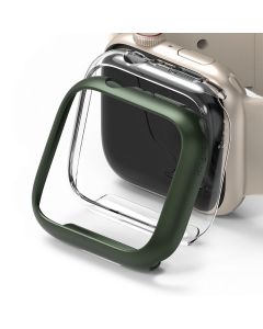 Ringke Slim 2-Pack Case - Θήκες Clear / Deep Green (Apple Watch 7 41mm)