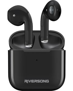 Riversong Air Mini TWS True Wireless Bluetooth Stereo Earbuds with Charging Box - Black