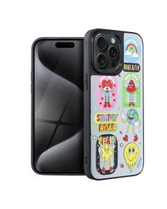 Roar Chill Flash Mirror Case Θήκη Καθρέπτης Style 1 Stickers (iPhone 14 Pro)