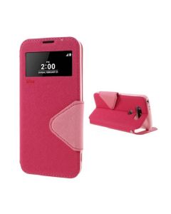 Roar S View Fancy Diary με Παράθυρο και Δυνατότητα Πλάγιας Στήριξης Pink (LG G5)