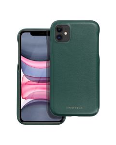 Roar Look PU Leather Back Cover Case - Green (iPhone 11)