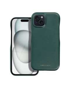 Roar Look PU Leather Back Cover Case - Green (iPhone 15)