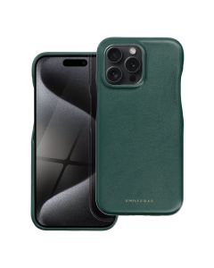 Roar Look PU Leather Back Cover Case - Green (iPhone 15 Pro Max)