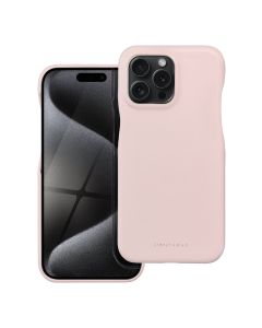 Roar Look PU Leather Back Cover Case - Pink (iPhone 15 Pro Max)