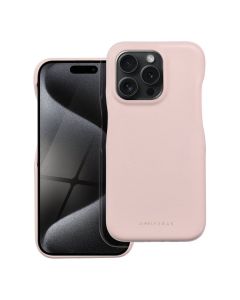 Roar Look PU Leather Back Cover Case - Pink (iPhone 15 Pro)
