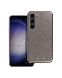 Roar Look PU Leather Back Cover Case - Grey (Samsung Galaxy S24)