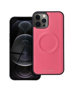Roar Mag Morning PU Leather MagSafe Case - Hot Pink (iPhone 12 Pro Max)