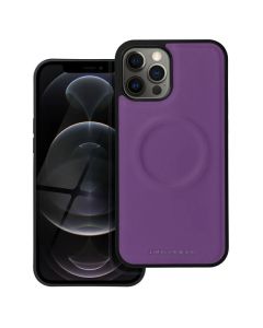 Roar Mag Morning PU Leather MagSafe Case - Purple (iPhone 12 Pro Max)