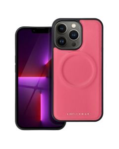 Roar Mag Morning PU Leather MagSafe Case - Hot Pink (iPhone 13 Pro)
