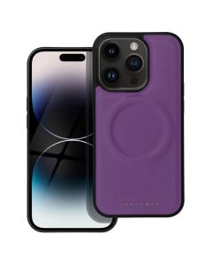 Roar Mag Morning PU Leather MagSafe Case - Purple (iPhone 14 Pro)