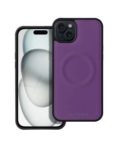 Roar Mag Morning PU Leather MagSafe Case - Purple (iPhone 15 Plus)