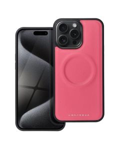 Roar Mag Morning PU Leather MagSafe Case - Hot Pink (iPhone 15 Pro Max)