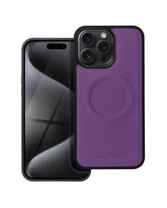 Roar Mag Morning PU Leather MagSafe Case - Purple (iPhone 15 Pro)