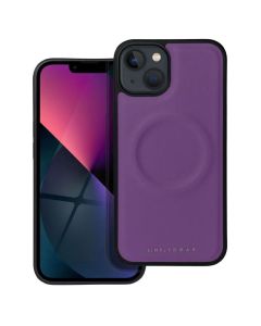 Roar Mag Morning PU Leather MagSafe Case - Purple (iPhone 13) - MT70618