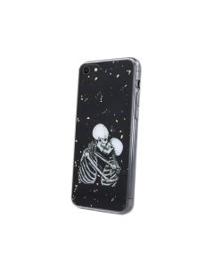 Romantic Skeletons Kiss TPU Silicone Case (iPhone 7 / 8 / SE 2020 / 2022)