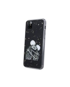 Romantic Skeletons Kiss TPU Silicone Case (Xiaomi Redmi 10)