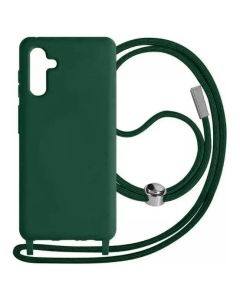 Rope Soft Touch Case with Neck Cord Lanyard - Green (Samsung Galaxy A05s)