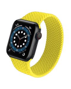 Rope Effect Strap Ελαστικό Λουράκι Σιλικόνης (Apple Watch 42/44/45mm 1/2/3/4/5/6/7/SE) Yellow