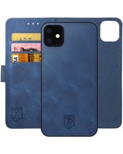 Rosso Element 2 in 1 PU Leather Wallet Θήκη Πορτοφόλι - Blue (iPhone 11)