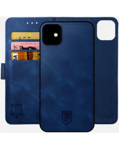 Rosso Element 2 in 1 PU Leather Wallet Θήκη Πορτοφόλι - Blue (iPhone 12 / 12 Pro)