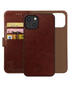 Rosso Element 2 in 1 PU Leather Wallet Θήκη Πορτοφόλι - Brown (iPhone 13)