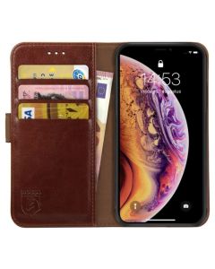 Rosso Element PU Leather Wallet Θήκη Πορτοφόλι με Stand - Brown (iPhone X / Xs)