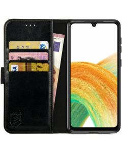 Rosso Element PU Leather Wallet Θήκη Πορτοφόλι με Stand - Black (Samsung Galaxy A33 5G)