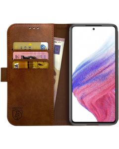 Rosso Element PU Leather Wallet Θήκη Πορτοφόλι με Stand - Brown (Samsung Galaxy A53 5G)