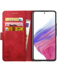 Rosso Element PU Leather Wallet Θήκη Πορτοφόλι με Stand - Red (Samsung Galaxy A53 5G)