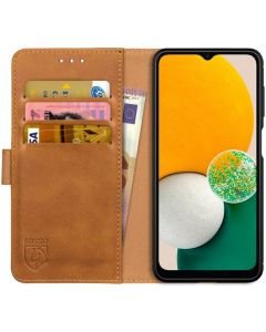 Rosso Element PU Leather Wallet Θήκη Πορτοφόλι με Stand - Light Brown (Samsung Galaxy A13 5G)
