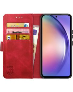 Rosso Element PU Leather Wallet Θήκη Πορτοφόλι με Stand - Red (Samsung Galaxy A54 5G)