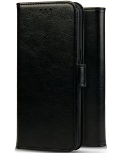 Rosso Element PU Leather Wallet Θήκη Πορτοφόλι με Stand - Black (Samsung Galaxy S23 Ultra)