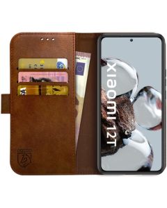 Rosso Element PU Leather Wallet Θήκη Πορτοφόλι με Stand - Brown (Xiaomi 12T / 12T Pro)