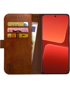 Rosso Element PU Leather Wallet Θήκη Πορτοφόλι με Stand - Brown (Xiaomi 13)