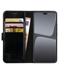 Rosso Element PU Leather Wallet Θήκη Πορτοφόλι με Stand - Black (Xiaomi 13 Lite)