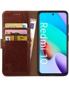 Rosso Element PU Leather Wallet Θήκη Πορτοφόλι με Stand - Brown (Xiaomi Redmi 10 / 10 2022)