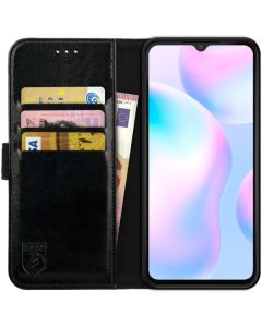Rosso Element PU Leather Wallet Θήκη Πορτοφόλι με Stand - Black (Xiaomi Redmi 9A / 9AT)