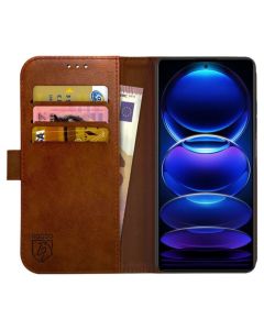 Rosso Element PU Leather Wallet Θήκη Πορτοφόλι με Stand - Brown (Xiaomi Redmi Note 12 Pro 5G)