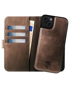 Rosso Elite MagSafe Leather Wallet Δερμάτινη Θήκη Πορτοφόλι - Brown (iPhone 15 Pro)