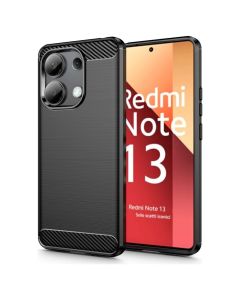 TPU Carbon Rugged Armor Case Ανθεκτική Θήκη Black (Xiaomi Redmi Note 13 4G)