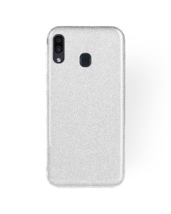 Forcell Glitter Shine Cover Hard Case Silver (Samsung Galaxy A30)