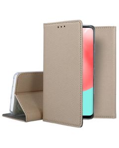 Forcell Smart Book Case με Δυνατότητα Stand Θήκη Πορτοφόλι Gold (Samsung Galaxy A32 4G)