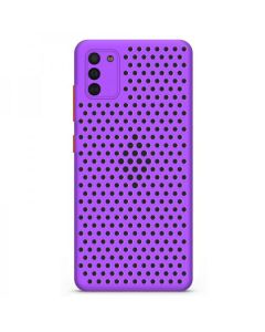 Breath Colored Buttons TPU Case Θήκη με Οπές Violet (Samsung Galaxy A41)