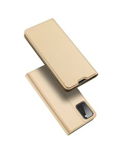 DUX DUCIS SkinPro Wallet Case Θήκη Πορτοφόλι με Stand - Gold (Samsung Galaxy A41)