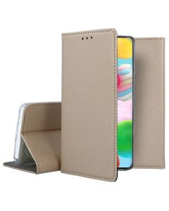 Forcell Smart Book Case με Δυνατότητα Stand Θήκη Πορτοφόλι Gold (Samsung Galaxy A41)