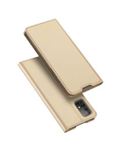 DUX DUCIS SkinPro Wallet Case Θήκη Πορτοφόλι με Stand - Gold (Samsung Galaxy A52 / A52s)