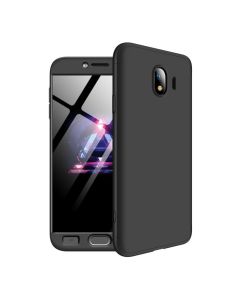360 Full Cover Case & Tempered Glass - Black (Samsung Galaxy J4 2018)